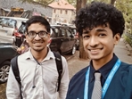 Shantanu Naidu clicked a selfie with the Mumbai engineer. (LinkedIn/Shahrukh Khan) Shantanu Naidu clicked a selfie with the Mumbai engineer. (LinkedIn/Shahrukh Khan)