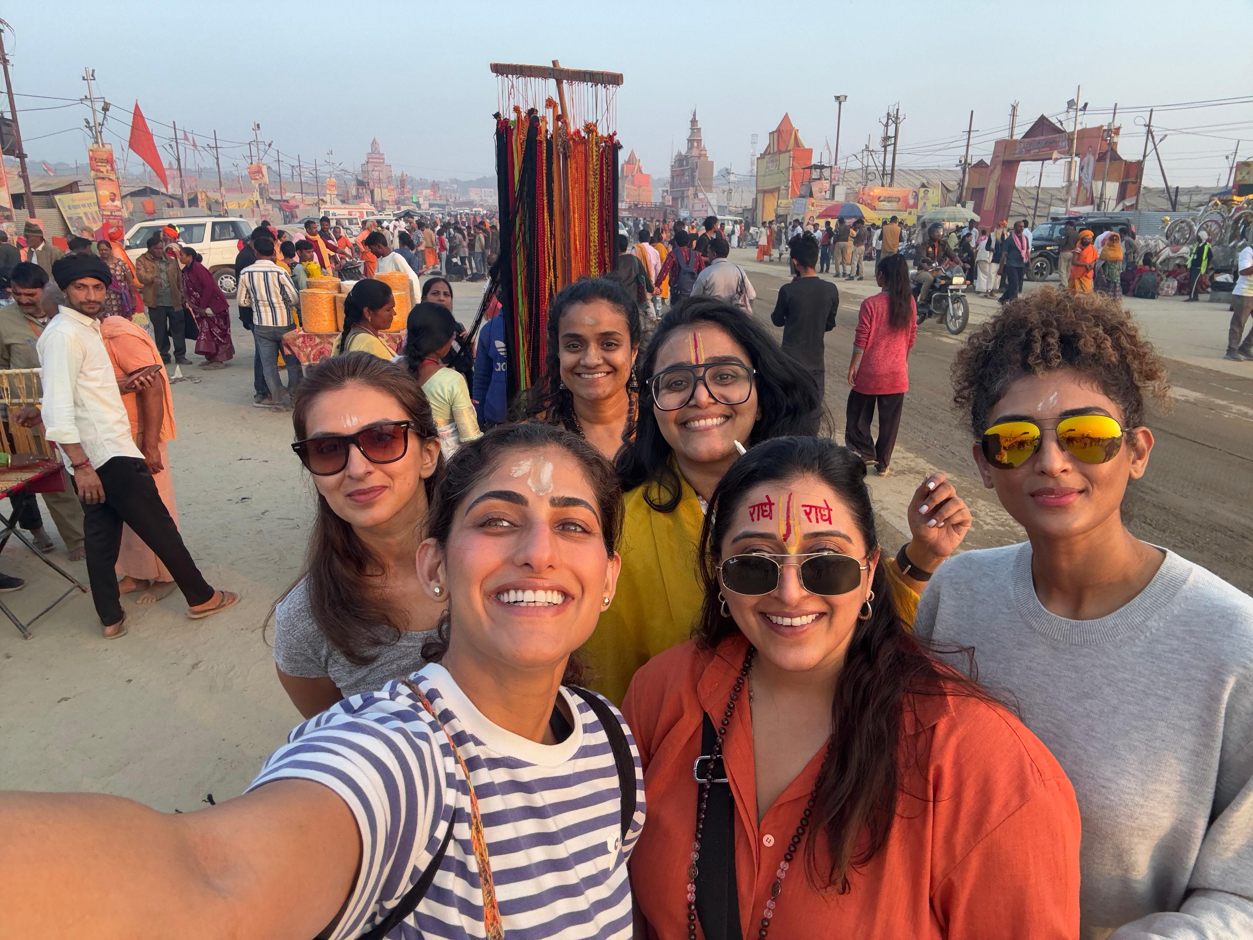 Kubbra Sait with her gang of girls!(Instagram/kubbrasait) Kubbra Sait with her gang of girls!(Instagram/kubbrasait)