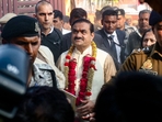 Gautam Adani's donation, 'Mangal Seva', aims to provide <span class='webrupee'>₹</span>10 lakh annually to support the marriages of 500 women with disabilities.(AFP) Gautam Adani's donation, 'Mangal Seva', aims to provide <span class='webrupee'>₹</span>10 lakh annually to support the marriages of 500 women with disabilities.(AFP)