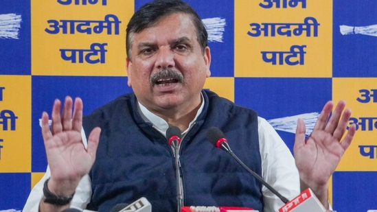 Sanjay Singh backed AAP chief's accusation on EC for "refusing to upload" Form 17C. (PTI) Sanjay Singh backed AAP chief's accusation on EC for "refusing to upload" Form 17C. (PTI)