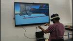 The VR-based training system comprises a large screen, a headset, a handheld controller, gloves and other equipment The VR-based training system comprises a large screen, a headset, a handheld controller, gloves and other equipment