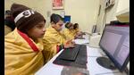 Veda and Sanskrit scholars studying on computers at Shri Swami Narottamanand Giri Vedic School of Prayagraj. (HT photo) Veda and Sanskrit scholars studying on computers at Shri Swami Narottamanand Giri Vedic School of Prayagraj. (HT photo)