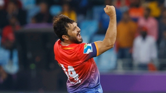 Gulbadin Naib celebrates a wicket(ILT20) Gulbadin Naib celebrates a wicket(ILT20)