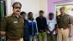 The arrested members of the illegal LPG-filling racket in Lucknow (HT Photo) The arrested members of the illegal LPG-filling racket in Lucknow (HT Photo)