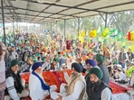 Four rounds of meetings had taken place between the Central ministers and protesting farmers on February 8, 12, 15 and 18 last year, but talks had remained inconclusive. (HT Photo) Four rounds of meetings had taken place between the Central ministers and protesting farmers on February 8, 12, 15 and 18 last year, but talks had remained inconclusive. (HT Photo)