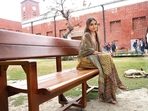 Actor-content creator Prajakta Koli visited DU's SRCC on her recent trip to Delhi, ahead of Valentine's Day. (Photo: Manoj Verma/HT) Actor-content creator Prajakta Koli visited DU's SRCC on her recent trip to Delhi, ahead of Valentine's Day. (Photo: Manoj Verma/HT)