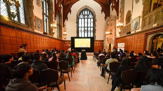 Students from India at an event at the University of Toronto in Canada. (Supplied photo) Students from India at an event at the University of Toronto in Canada. (Supplied photo)