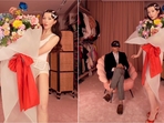 Moschino's bouquet dress captivates fans as Yulia Fomenko shares husband's reaction on Instagram.(Instagram/@fomenkojulli) Moschino's bouquet dress captivates fans as Yulia Fomenko shares husband's reaction on Instagram.(Instagram/@fomenkojulli)