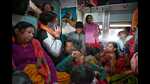 Trains at the Charbagh railway station of Lucknow presented packed scenes with people standing, sitting on the floor and even in lavatories. (Mushtaq Ali/HT) Trains at the Charbagh railway station of Lucknow presented packed scenes with people standing, sitting on the floor and even in lavatories. (Mushtaq Ali/HT)
