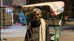 Jaisul is in his sixties and has been a rickshaw puller in Delhi for 35 years. (HT Photo) Jaisul is in his sixties and has been a rickshaw puller in Delhi for 35 years. (HT Photo)