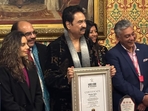 Singer Kumar Sanu received two awards at the UK Parliament Singer Kumar Sanu received two awards at the UK Parliament