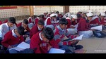 Students sitting on the floor during a class at a government school in Ludhiana on Wednesday. (HT Photo) Students sitting on the floor during a class at a government school in Ludhiana on Wednesday. (HT Photo)