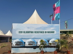 Promoted by Maharashtra Tourism, Eco Glamping is the first riverside glamping venue in the state.(Preeti Verma Lal) Promoted by Maharashtra Tourism, Eco Glamping is the first riverside glamping venue in the state.(Preeti Verma Lal)