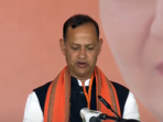 BJP MLA Ravinder Indraj Singh took oath as a Cabinet minister in the Delhi government.(ANI) BJP MLA Ravinder Indraj Singh took oath as a Cabinet minister in the Delhi government.(ANI)