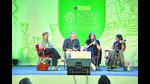 Jenny Erpenbeck, Georgi Gospodoniv and Paul Lynch in conversation with publisher Manasi Subramaniam (Courtesy Kerala Literature Festival ) Jenny Erpenbeck, Georgi Gospodoniv and Paul Lynch in conversation with publisher Manasi Subramaniam (Courtesy Kerala Literature Festival )