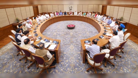 PM Narendra Modi with council of ministers.(File) PM Narendra Modi with council of ministers.(File)