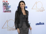 Demi Moore arrives at the Film Independent Spirit Awards on February 22, 2025. The event, held at the Santa Monica Pier in Los Angeles, saw a stunning array of celebrities donning sheer and stylish outfits.(AP) Demi Moore arrives at the Film Independent Spirit Awards on February 22, 2025. The event, held at the Santa Monica Pier in Los Angeles, saw a stunning array of celebrities donning sheer and stylish outfits.(AP)