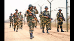 The BSF is tasked to guard the 2,289 km-long India-Pakistan border that runs across Jammu and Kashmir in the north to Punjab, Rajasthan and Gujarat along the western flank of the country. (ANI file) The BSF is tasked to guard the 2,289 km-long India-Pakistan border that runs across Jammu and Kashmir in the north to Punjab, Rajasthan and Gujarat along the western flank of the country. (ANI file)