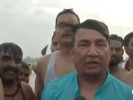 Shekhar Suman at the ongoing Maha Kumbh Mela in Prayagraj. Shekhar Suman at the ongoing Maha Kumbh Mela in Prayagraj.