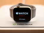 Apple, also known for the iPhone, launched the watches in September 2023, saying they would be carbon neutral through a combination of lower emissions and purchases of carbon offsets.(AFP File) Apple, also known for the iPhone, launched the watches in September 2023, saying they would be carbon neutral through a combination of lower emissions and purchases of carbon offsets.(AFP File)