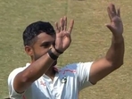 Karun Nair celebrating his century in the Ranji Trophy final(JioHotstar) Karun Nair celebrating his century in the Ranji Trophy final(JioHotstar)