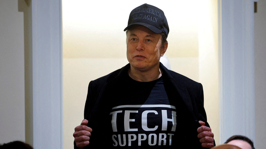 SpaceX, Tesla and X together account for a large share of the billionaire's wealth.(Reuters)