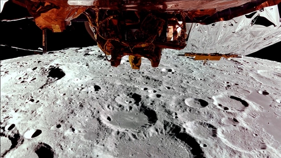 This still image taken from a February 24, 2025 video released by Firefly Aerospace shows Firefly's Blue Ghost lander on its third lunar orbit, showing the far side of the Moon and a top-down view of Blue Ghost. More than fifty years passed between the last Apollo mission and America's return to the lunar surface, when the first ever private lander touched down last February. (AFP) This still image taken from a February 24, 2025 video released by Firefly Aerospace shows Firefly's Blue Ghost lander on its third lunar orbit, showing the far side of the Moon and a top-down view of Blue Ghost. More than fifty years passed between the last Apollo mission and America's return to the lunar surface, when the first ever private lander touched down last February. (AFP)