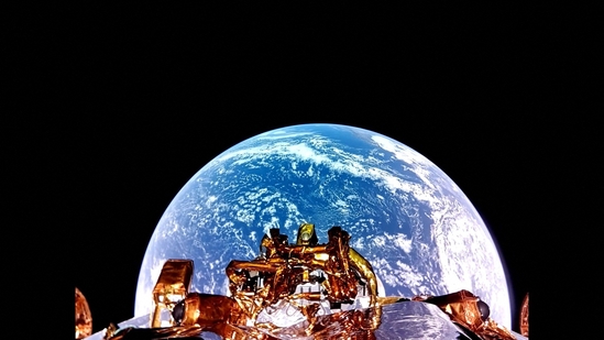 This undated image released by Firefly Aerospace shows Firefly's Blue Ghost lunar lander taking an Earth selfie. (AFP) This undated image released by Firefly Aerospace shows Firefly's Blue Ghost lunar lander taking an Earth selfie. (AFP)