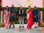 Nita Ambani and Radhika Merchant stun in ethereal sarees as PM Modi inaugurates Vantara Wildlife Centre. (Instagram/@viralbhayani) Nita Ambani and Radhika Merchant stun in ethereal sarees as PM Modi inaugurates Vantara Wildlife Centre. (Instagram/@viralbhayani)