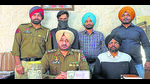 The accused in police custody in Mohali on Tuesday. (HT Photo) The accused in police custody in Mohali on Tuesday. (HT Photo)
