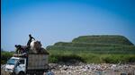The waste mound, as seen in October 2024. (HT Archive) The waste mound, as seen in October 2024. (HT Archive)