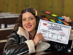 Shanaya Kapoor shared a series of pictures from the set of her debut film. Shanaya Kapoor shared a series of pictures from the set of her debut film.