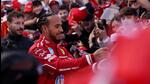 Ferrari presents new driving pairing Lewis Hamilton and Charles Leclerc to the public in Milan. (REUTERS) Ferrari presents new driving pairing Lewis Hamilton and Charles Leclerc to the public in Milan. (REUTERS)
