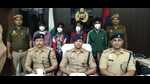 Police brief media about the four men who were arrested for the murder of Vinayak Sahu. Police brief media about the four men who were arrested for the murder of Vinayak Sahu.