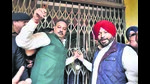 Bittu, a Congress leader at the time of the incident, had put a lock on the main gate of MC office on February 27 last year during a protest against the state government. (HT FILE PHOTO) Bittu, a Congress leader at the time of the incident, had put a lock on the main gate of MC office on February 27 last year during a protest against the state government. (HT FILE PHOTO)