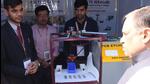 Students explain their project at the inaugural All India Council for Technical Education (AICTE) IDEA Lab Tech Fest 2025 on Friday. (HT Photo/ Sanjay Maurya) Students explain their project at the inaugural All India Council for Technical Education (AICTE) IDEA Lab Tech Fest 2025 on Friday. (HT Photo/ Sanjay Maurya)
