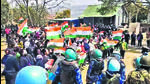 Security personnel stand guard during an indefinite shutdown by the Kuki-Zo Council in Manipur. (PTI) Security personnel stand guard during an indefinite shutdown by the Kuki-Zo Council in Manipur. (PTI)