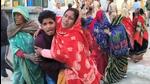 The relatives of the victims of Monday’s road accident in Madhya Pradesh's Sidhi district. (PTI) The relatives of the victims of Monday’s road accident in Madhya Pradesh's Sidhi district. (PTI)