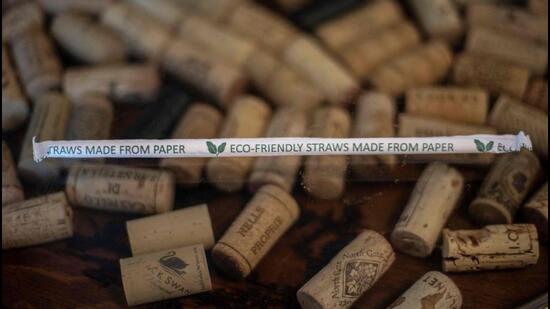 US President Donald Trump on February 7 criticised paper straws, vowing "back to plastic". (AFP Photo) US President Donald Trump on February 7 criticised paper straws, vowing "back to plastic". (AFP Photo)