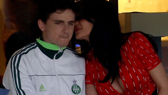 INDIAN WELLS, CALIFORNIA - MARCH 09: Timothee Chalamet and Kylie Jenner attend a match during the BNP Paribas Open at Indian Wells Tennis Garden on March 09, 2025 in Indian Wells, California. Matthew Stockman/Getty Images/AFP (Photo by MATTHEW STOCKMAN / GETTY IMAGES NORTH AMERICA / Getty Images via AFP)(Getty Images via AFP) INDIAN WELLS, CALIFORNIA - MARCH 09: Timothee Chalamet and Kylie Jenner attend a match during the BNP Paribas Open at Indian Wells Tennis Garden on March 09, 2025 in Indian Wells, California. Matthew Stockman/Getty Images/AFP (Photo by MATTHEW STOCKMAN / GETTY IMAGES NORTH AMERICA / Getty Images via AFP)(Getty Images via AFP)