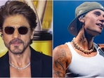 Check out celebs who rocked bling, from Shah Rukh Khan’s dazzling diamonds to Ranveer Singh’s pearls and Justin Bieber’s stacked chains in style.(Instagram) Check out celebs who rocked bling, from Shah Rukh Khan’s dazzling diamonds to Ranveer Singh’s pearls and Justin Bieber’s stacked chains in style.(Instagram)