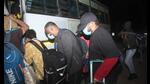 Many youths rescued from Myanmar were brought to Lucknow via Delhi on Tuesday evening. (HT Photo) Many youths rescued from Myanmar were brought to Lucknow via Delhi on Tuesday evening. (HT Photo)