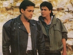 Shah Rukh Khan and Salman Khan worked together for the first time in Karan Arjun. Shah Rukh Khan and Salman Khan worked together for the first time in Karan Arjun.