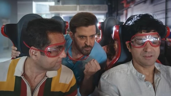 Hrithik Roshan, Farhan Akhtar and Abhay Deol in the new ad. Hrithik Roshan, Farhan Akhtar and Abhay Deol in the new ad.