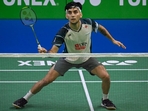Indian badminton player Lakshya Sen crashed out of All England Open.(HT_PRINT) Indian badminton player Lakshya Sen crashed out of All England Open.(HT_PRINT)