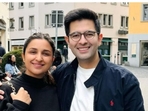 Parineeti Chopra cheered for Raghav Chadha as he completed the leadership program. Parineeti Chopra cheered for Raghav Chadha as he completed the leadership program.