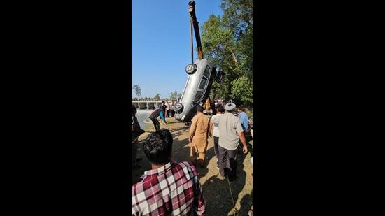 The deceased were identified as Sandeep Diwan alias Kala and Dalbir Kumar, both natives of Yamunanagar district. (HT Photo) The deceased were identified as Sandeep Diwan alias Kala and Dalbir Kumar, both natives of Yamunanagar district. (HT Photo)