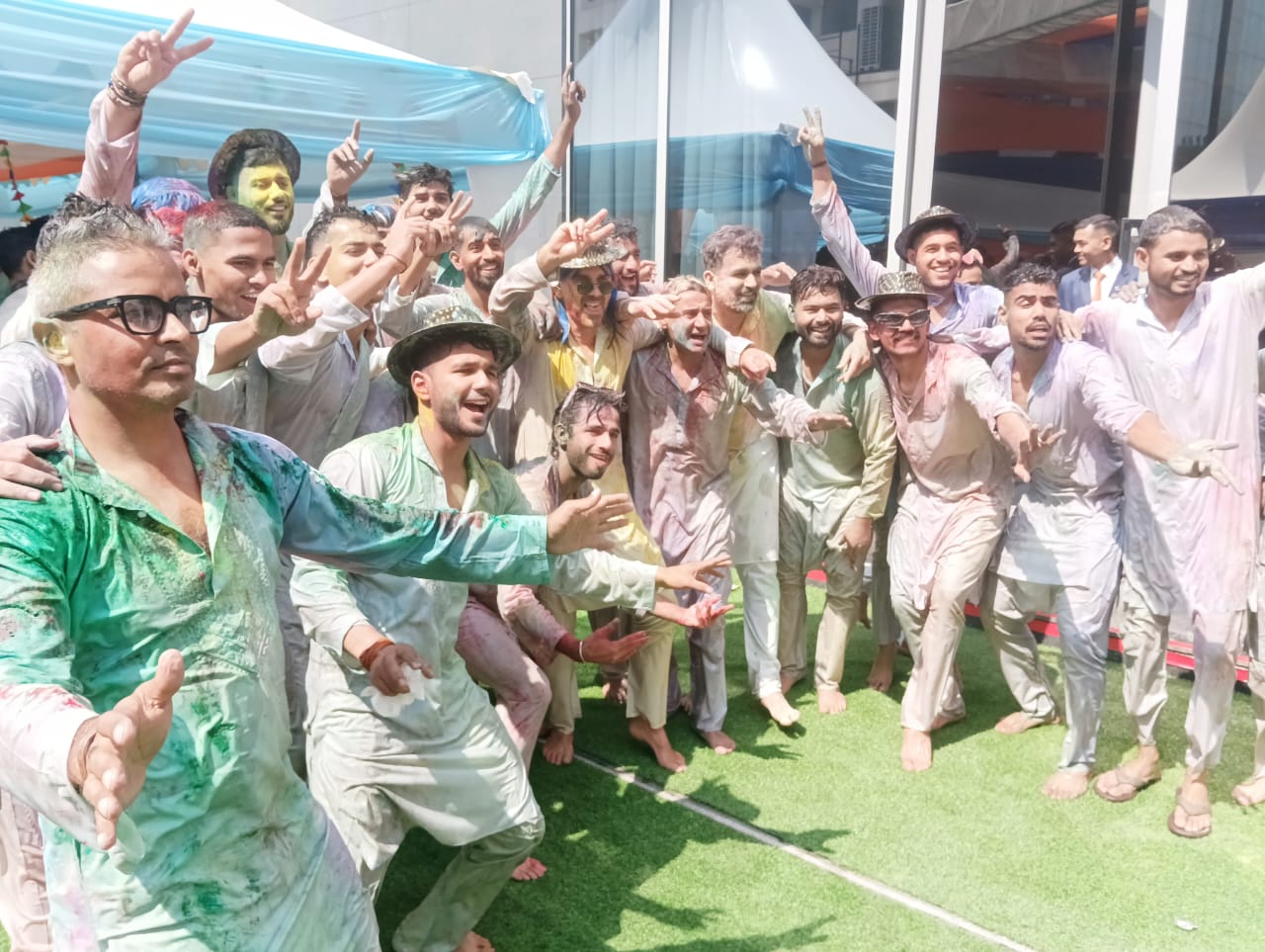 LSG team members celebrating Holi LSG team members celebrating Holi