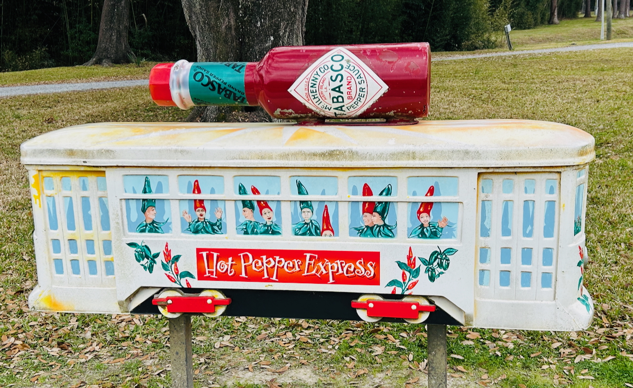 The Tabasco Factory campus in Avery Island is replete with chilli-related artwork. (Photo: Preeti Verma Lal) The Tabasco Factory campus in Avery Island is replete with chilli-related artwork. (Photo: Preeti Verma Lal)
