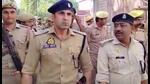 ASP Shrish Chandra and DSP Anuj Chaudhary led a flag march in Sambhal district of Uttar Pradesh on March 18. (Sourced) ASP Shrish Chandra and DSP Anuj Chaudhary led a flag march in Sambhal district of Uttar Pradesh on March 18. (Sourced)
